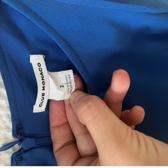 Club Monaco Taye Blue Romper - Picture 5 of 9